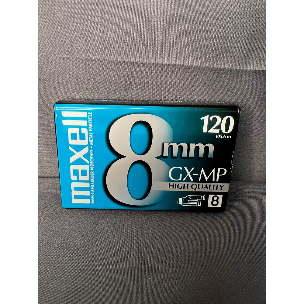 Sealed Maxell 8mm GX-MP Tape 120 Minutes Sealed